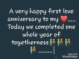 Of course, the first year of marriage is really the year of adjustment. First Love Anniversary Wishes Youtube