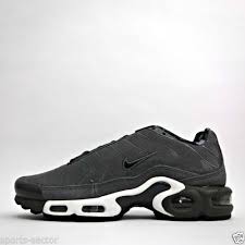 Nike Air Max Plus Men Black Nike Air Max Plus Premium Tuned Tn Suede Mens Trainers Shoes Dark Grey Black Nike Air Max Shoes Trainers Sneakers Men