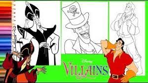 See more ideas about disney coloring pages, disney colors, disney villains. Disney Villain Jafar Dr Facilier Gaston Coloring Pages For Kids Youtube