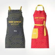 Free Chef Kitchen Apron Mockup Mockuptree