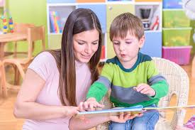 Speech therapy session