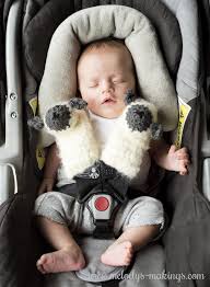 Lamb Car Seat Strap Covers Guest Pattern By Melody S Makings Car Seat Strap Covers Crochet Baby Patterns Car Seats