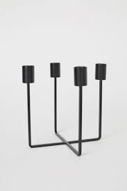 Black And White Candlesticks Metal Candle Holder Black Home All H M Us Metal Candle Holders Metal Candlesticks Metal Candle