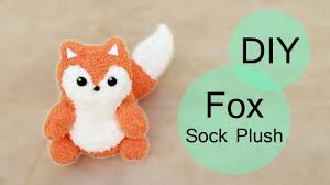 Diy Fox Sock Plush Step By Step Tutorial Sock Animals Tutorial Sock Animals Diy Diy Sock Toys