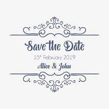 Save The Date Wedding Invitation Typography Vector Vector Clipart Modern Date Png And Vector With Transparent Background For Free Download Typography Wedding Invitations Wedding Invitation Background Free Invitation Cards