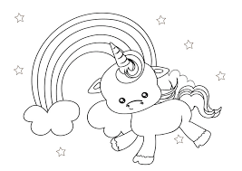 This collection includes mandalas, florals, and more. Kawaii Unicorn Coloring Pages Free Unicorn Colouring Printable