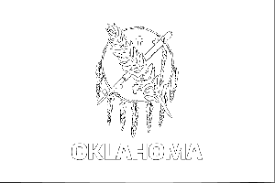 Oklahoma state flag coloring pages253. Oklahoma State Flag Coloring Page