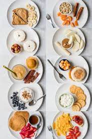 10 Toddler Breakfast Ideas A Photo Of 10 Different Breakfast Ideas All On White Plates With A White Background Healthy Toddler Meals Breakfast For Kids Food
