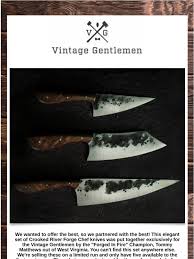 Almazan kitchen knives are premium custom hand forged models, made from high quality carbon steel, with professional. Vintage Gentlemen You Asked For A Premium Kitchen Knife Set So We Partnered With The Best Milled