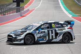 This Ford Focus Rs Rx Is Ken Block S Newest Rallycross Steed Carscoops Ford Focus Ford Focus Rs Ford Motorsport