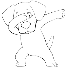 How to draw a realistic cute dog step by step? How To Draw A Dabbing Dog