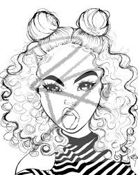 There are authentic reproduction on paper of graffiti and black and white photographs with high contrast. Gangsta Black Girl Coloring Pages With Images Graffiti Sheet Book Books Approachingtheelephant Coloring Library
