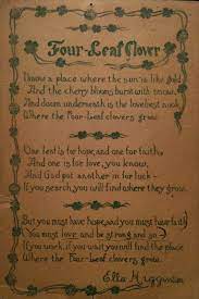  13 4 Leaf Ideas 4 Leaves Clover Leaf Irish Quotes