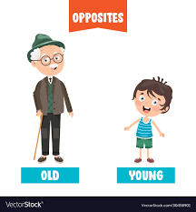 Old and young Royalty Free Vector Image - VectorStock