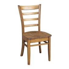 International Concepts Distressed Pecan Emily Chair Set Of 2 Oversized Chair Living Room Solid Wood Dining Chairs Chair