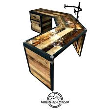Industrielle Zuruckgefordert Holz Schreibtisch In 2020 Reclaimed Wood Desk Industrial Style Desk Custom Industrial Furniture