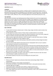 business analyst resume