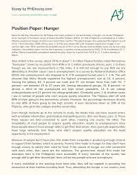 The trains are subhuman, buses are subhuman, jeepneys are its because they wouldn't be in that position in the first place if only the people would wise up and not. Position Paper Hunger Phdessay Com