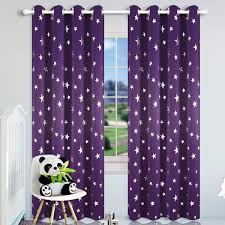 Ratings, based on 22 reviews. Home Decor Window Treatment Thermal Insulated Ring Top Curtains With Silver Star Print Kotile Blackout Purple Curtains For Girls Room Kids Room 63 Inch Length 2 Panels Royal Purple