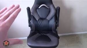 Ofm Essentials Collection Racing Style Bonded Leather Gaming Chair Ess 3085 Gry Review Youtube