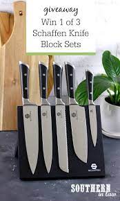 The prize includes 1x kleva sumo slicer and 1x kleva precision peeler valued at $89.95 in total. Southern In Law Giveaway Schaffen Magnetic Knife Block