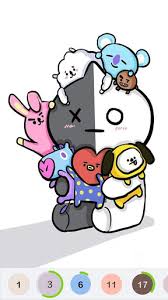 Cute shooky loves pulling pranks, especially ones dropped on friends. Download Bt21 Pixel Art Coloring Book Color By Number Free For Android Bt21 Pixel Art Coloring Book Color By Number Apk Download Steprimo Com
