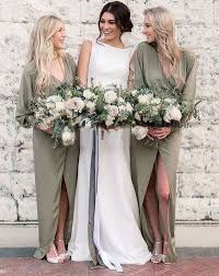 Boho Olive Green Casual Bridesmaid Dresses For Wedding Party From Dressydances Olive Bridesmaid Dresses Green Bridesmaid Dresses Sage Green Bridesmaid Dress