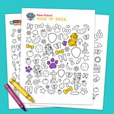 Hide N Seek Printable Paw Patrol Birthday Paw Patrol Paw Patrol Party