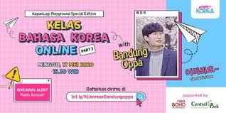 Topik word list (ministry of education national institute for international education). Daftar Kelas Bahasa Korea Online Bareng Bandung Oppa Gratis Dan Menangkan Hadiah Hadiah Serunya Kapanlagi Com