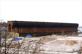 The pocket ore dock of the lake superior and ishpeming railroad in marquette represents a historically significant engineering feat. Marquette Lower Harbor Ore Dock Marquette Mi Preserved Architectural Remnants And Ruins On Waymarking Com