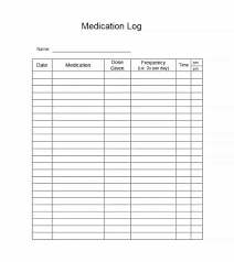 Blank Medication Sheet Kozen Jasonkellyphoto Co