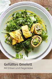 Omelett Gefullt Mit Ziegenkase Und Erbsen Rezepte Abendessen Leckere Gesunde Rezepte Gesunde Rezepte