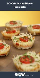 At Only 30 Calories A Pop These Cauliflower Pizza Bites Have Us Asking Is There Anything Cauliflower Can T Do Pizza Bites Cauliflower Pizza Bites Recipes