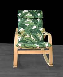 Tropical Leaf Ikea Poang Chair Covers Summer House Ikea Decor Tommy Bahama Indoor Outdoor Jungl Ikea Chair Cushions Ikea Poang Chair Outdoor Furniture Chairs
