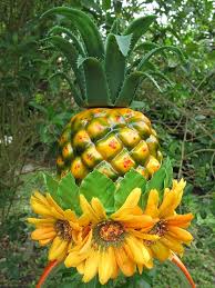 Tropical Fruit Pineapple And Yellow Orange Flowers Headband Carmen Miranda Style 18 Wear Your Acce Orange Flower Headband Tropical Fruit Summer Barbecue