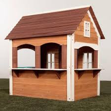 Swing N Slide Playsets Craftsman Cottage Playhouse Pb 8277 The Home Depot Play Houses Cottage Outdoor Craftsman Cottage
