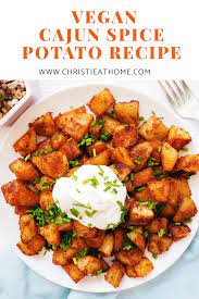 Vegan Cajun Spice Potatoes Recipe Christie At Home Recipe Vegan Potato Recipes Vegan Dinner Recipes Vegetarian Vegan Recipes