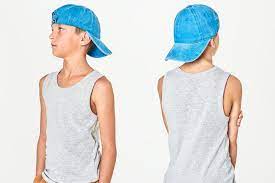 Download Premium Illustration Of Cap Mockup Psd On Boy Model 2672336 Clothing Mockup Fashion Mockup Kids Tank Tops