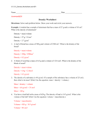 Density practice worksheet 1 answers. Density Practice Worksheet Answers
