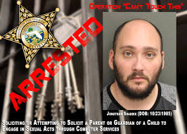 APOPKA MAN ARRESTED FOR ATTEMPTING TO ARRANGE SEX WITH A CHILD IN MARION  COUNTY Marion County Sheriff's Office (MCSO) and Ocala Police Department  (OPD) detectives announced the arrest of Jonathan Shaddix (DOB: