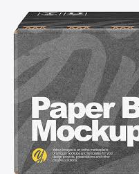 Download Kraft Box Mockup In Box Mockups On Yellow Images Object Mockups