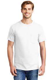Buy Hanes Beefy T 100 Cottont Shirtwithpocket Hanes