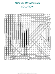 Crossword puzzles are for everyone. United States Word Search All Fifty