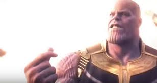 Thanos' finger snap would have a greater impact if they found a way to make it seem like half the audience disappeared. Thanos Threatens To Snap His Fingers In New Avengers Infinity War Tv Spot Bounding Into Comics