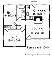House Plan 5633 00322 Country Plan 733 Square Feet 2 Bedrooms 1 Bathroom In 2020 Square House Plans House Plans How To Plan