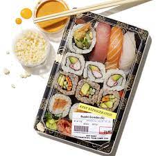 If you've chosen a package of sushi from an unrefrigerated display, consume it within 24 hours if it has raw seafood, and up to 3 days if not. Is Supermarket Sushi Safe Health Com