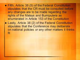 Article 153 of the constitution of malaysia. Institution Functions And The Process Of Government Ppt Download
