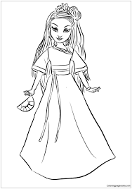 Disney Descendants Auradon Coronation Lonnie Coloring Page Descendants Coloring Pages Mermaid Coloring Pages Disney Coloring Pages