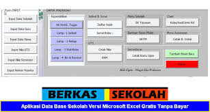 Nov 21, 2016 · download contoh form entri database worksheet excel vba yudi november 21, 2016. Aplikasi Data Base Sekolah Versi Microsoft Excel Gratis Tanpa Bayar Berkas Sekolah