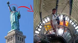 Strollers are not allowed inside the statue of liberty (pedestal, museum and crown), but are allowed. This Is How The Statue Of Liberty Looks Inside Youtube